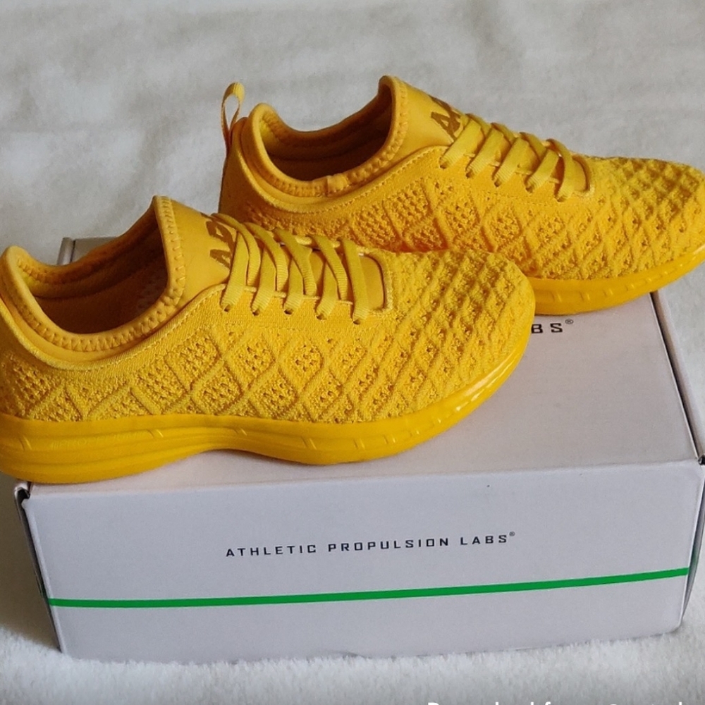 Athletic Propulsion Labs Mango Yellow Techloom Phantom Sneakers